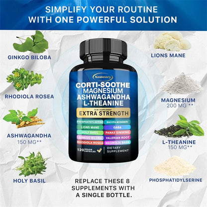 Corti-Soothe with Magnesium, Ashwagandha, L-Theanine